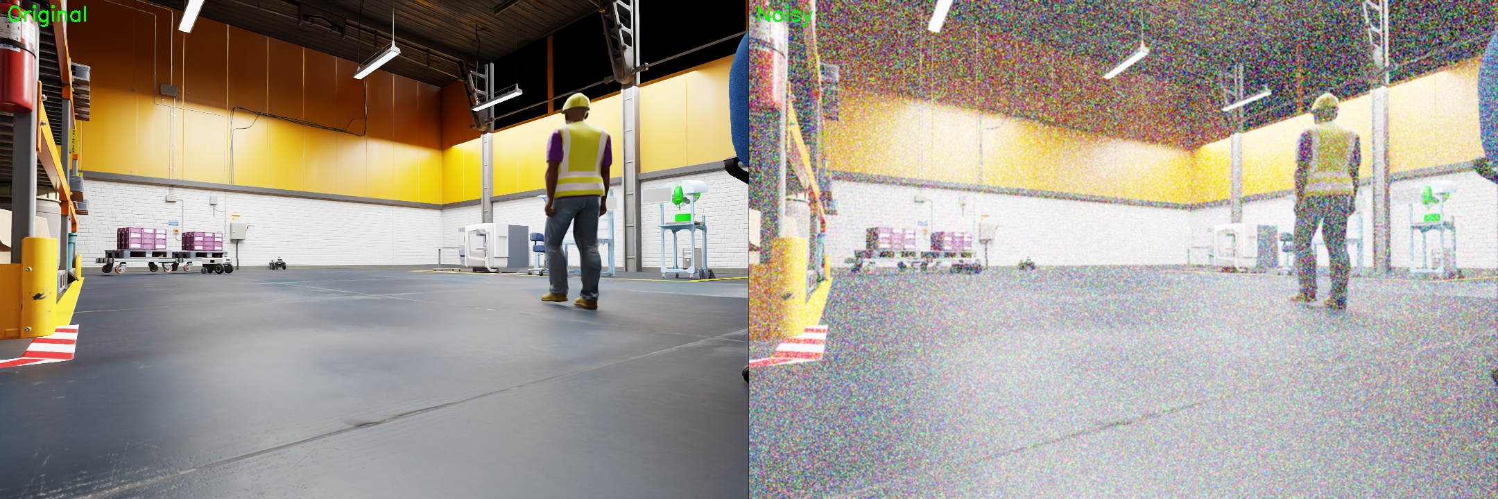 Image with medium noise and blur